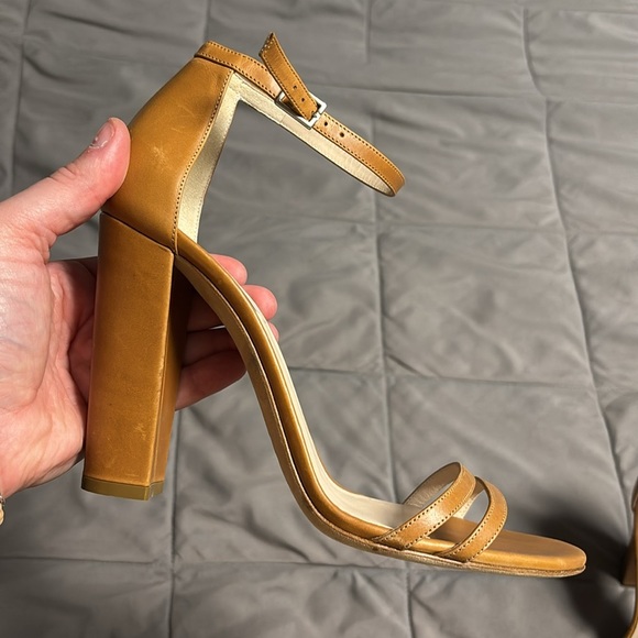 Emerson Fry Brown Leather Vero Cuoio Ankle Strap Heels Size 40 10 - Picture 15 of 15